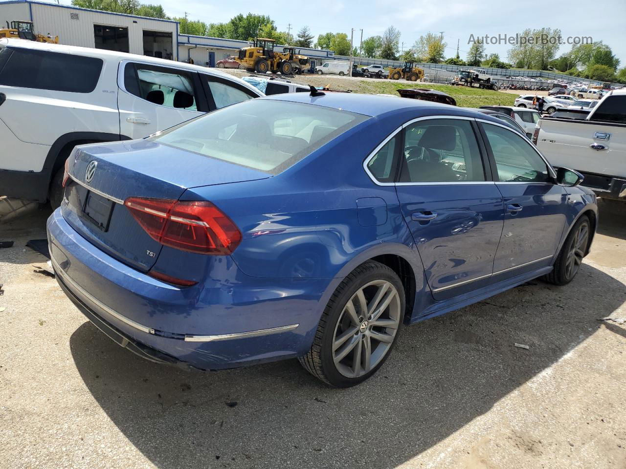 2017 Volkswagen Passat R-line Blue vin: 1VWDT7A32HC043529