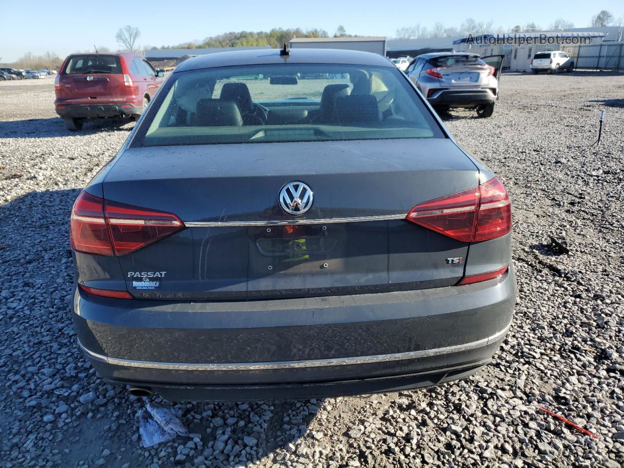 2017 Volkswagen Passat R-line Серый vin: 1VWDT7A32HC064929