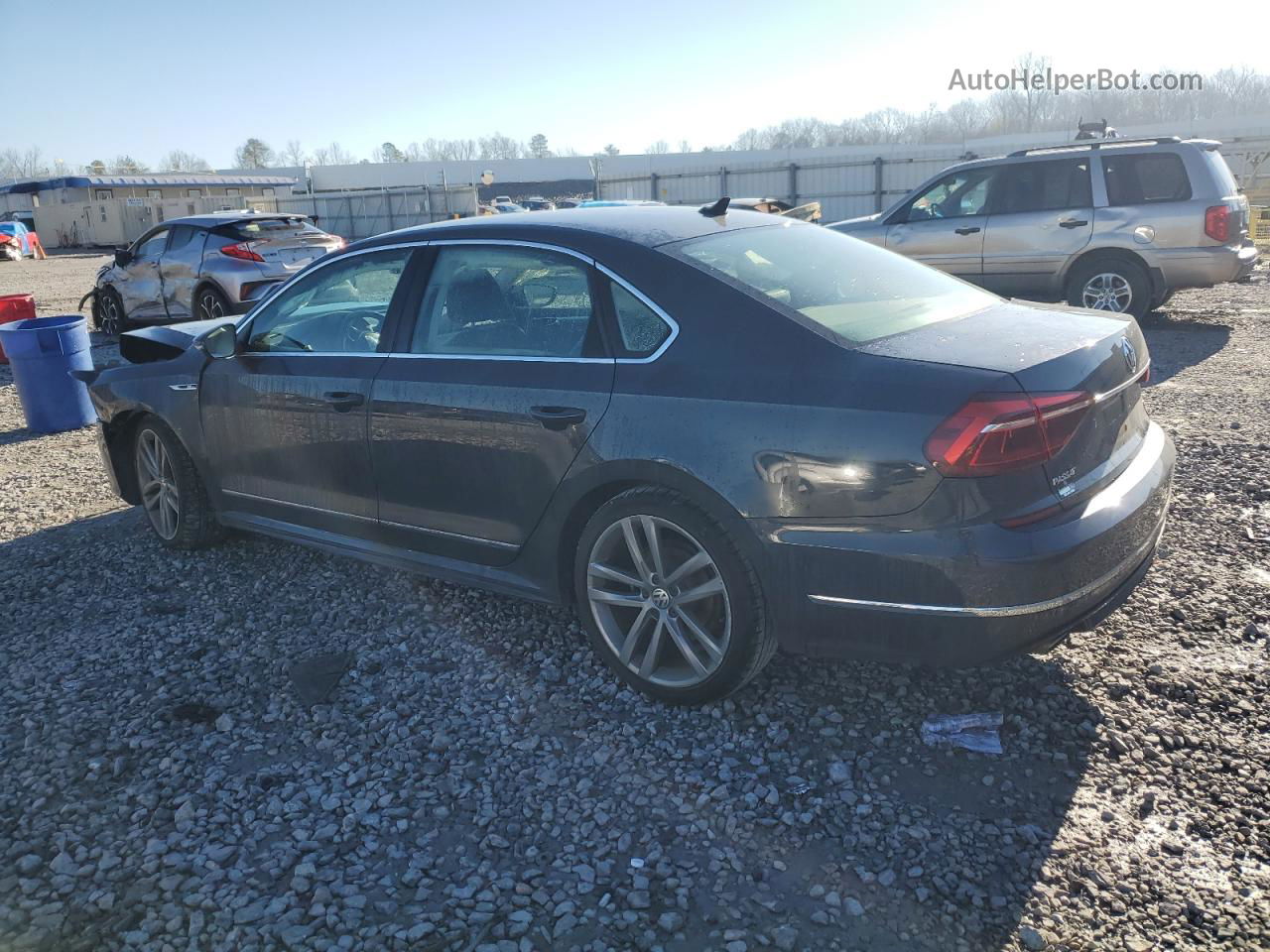 2017 Volkswagen Passat R-line Gray vin: 1VWDT7A32HC064929