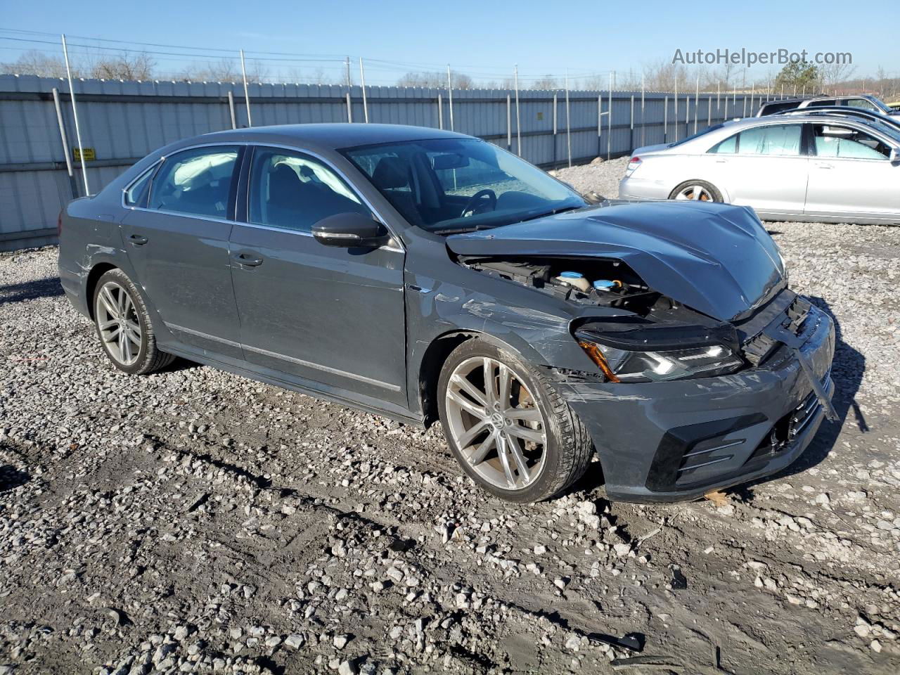 2017 Volkswagen Passat R-line Gray vin: 1VWDT7A32HC064929