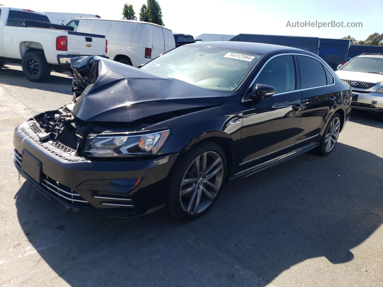 2017 Volkswagen Passat R-line Черный vin: 1VWDT7A34HC044603