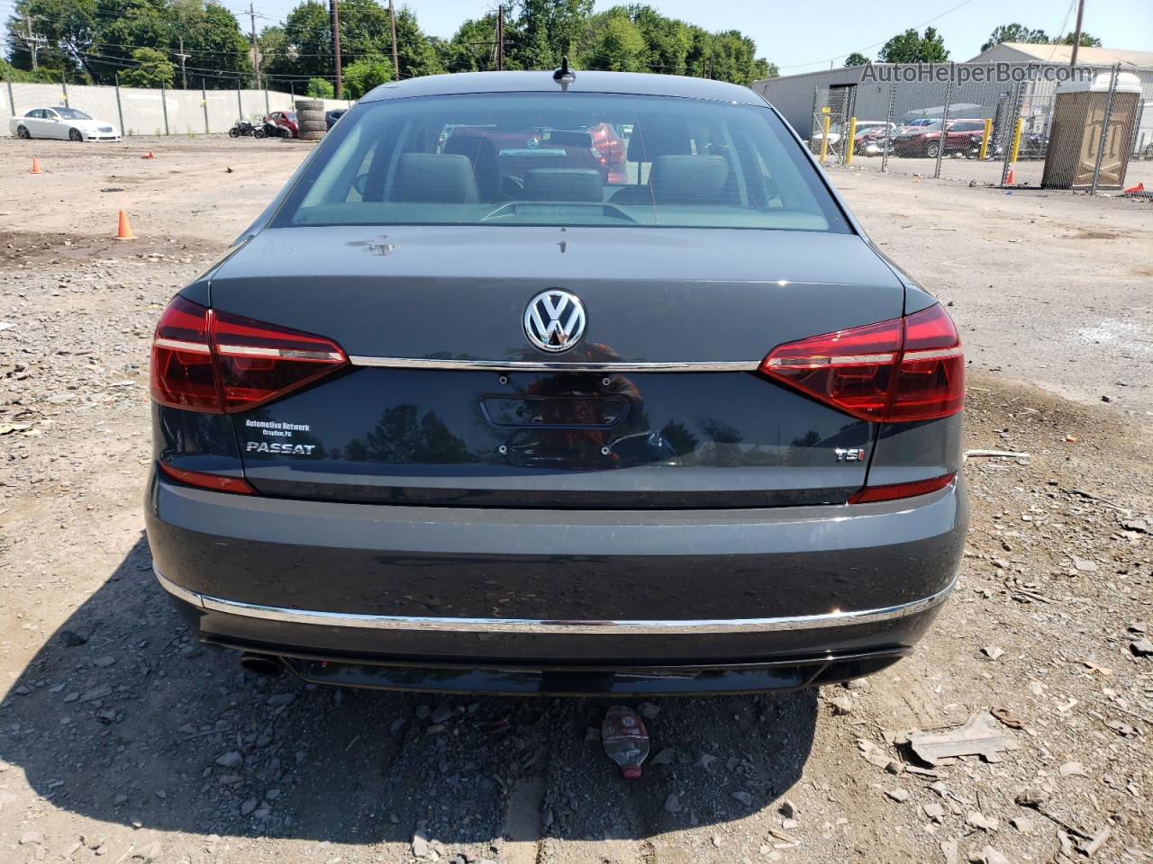 2017 Volkswagen Passat R-line Gray vin: 1VWDT7A34HC047405