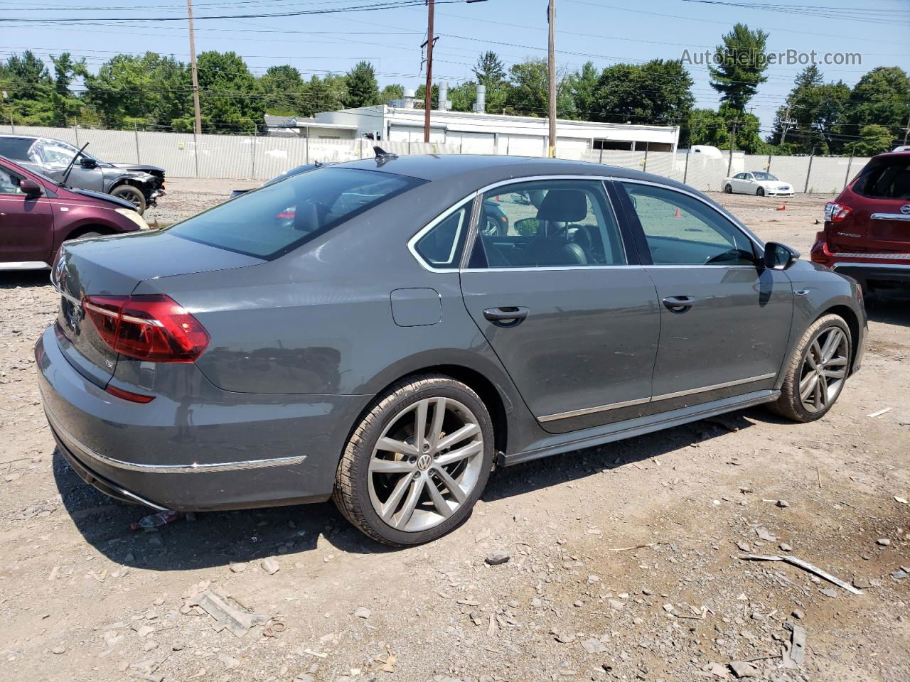 2017 Volkswagen Passat R-line Gray vin: 1VWDT7A34HC047405