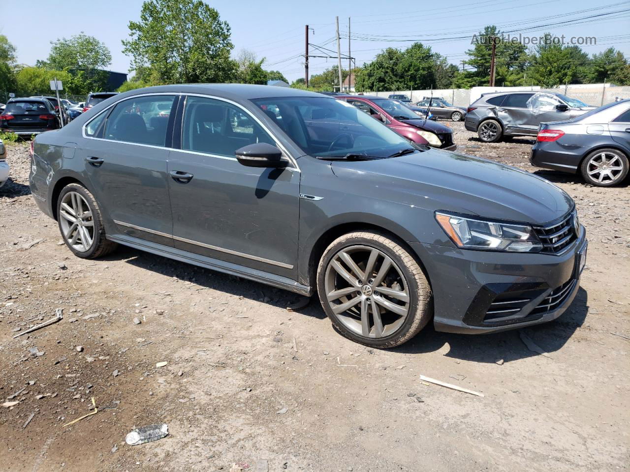 2017 Volkswagen Passat R-line Gray vin: 1VWDT7A34HC047405