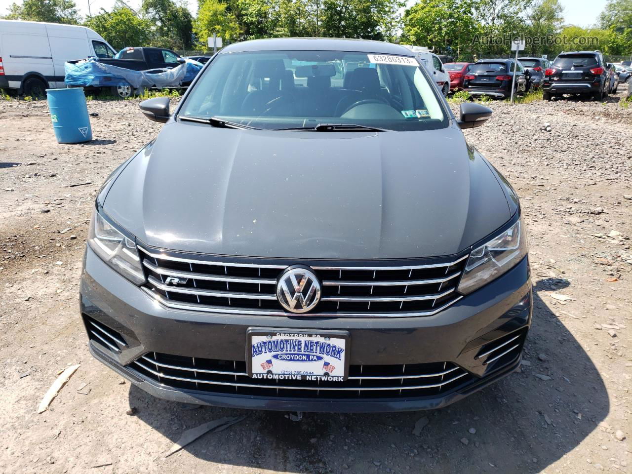 2017 Volkswagen Passat R-line Gray vin: 1VWDT7A34HC047405