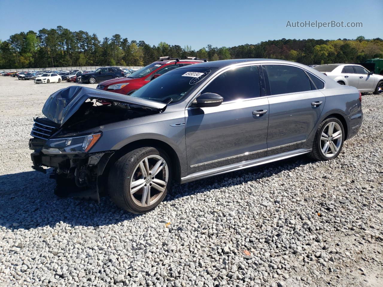 2017 Volkswagen Passat R-line Угольный vin: 1VWDT7A34HC060459