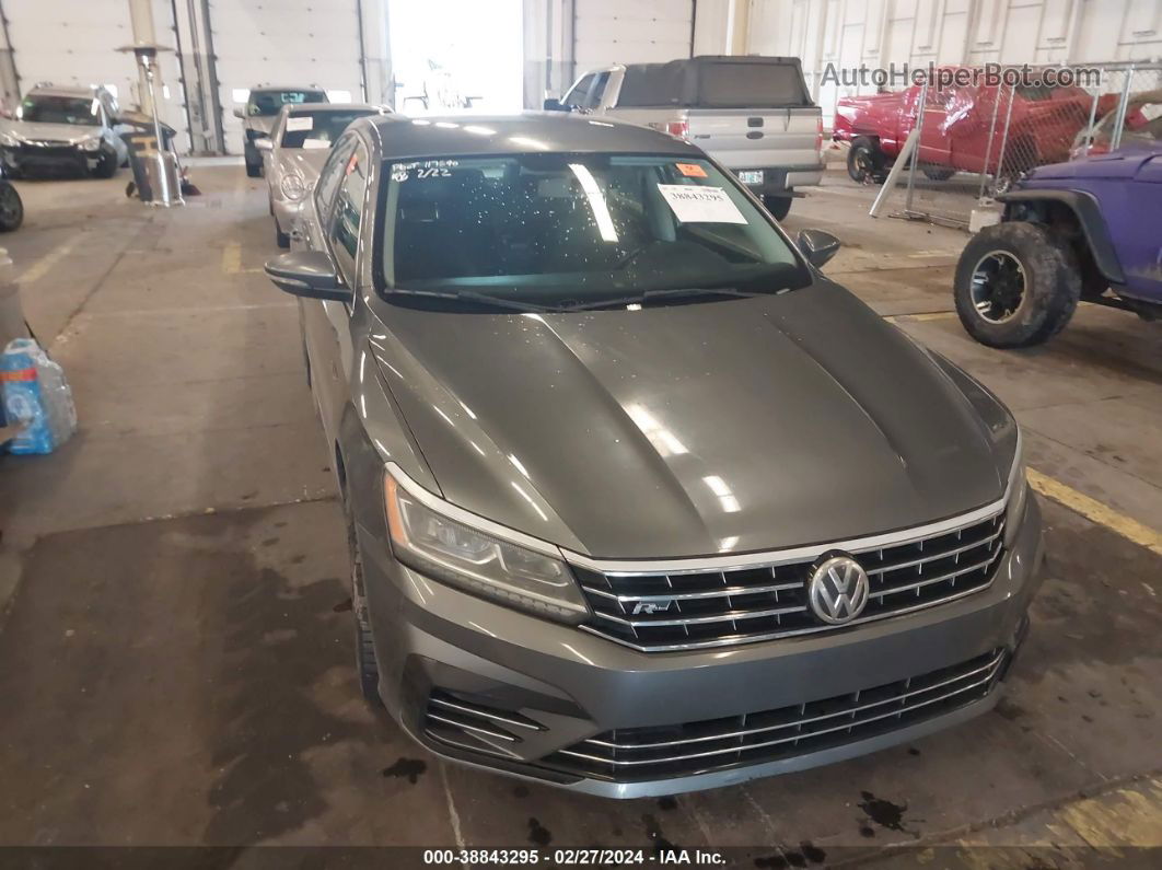 2017 Volkswagen Passat 1.8t R-line Gray vin: 1VWDT7A35HC022092