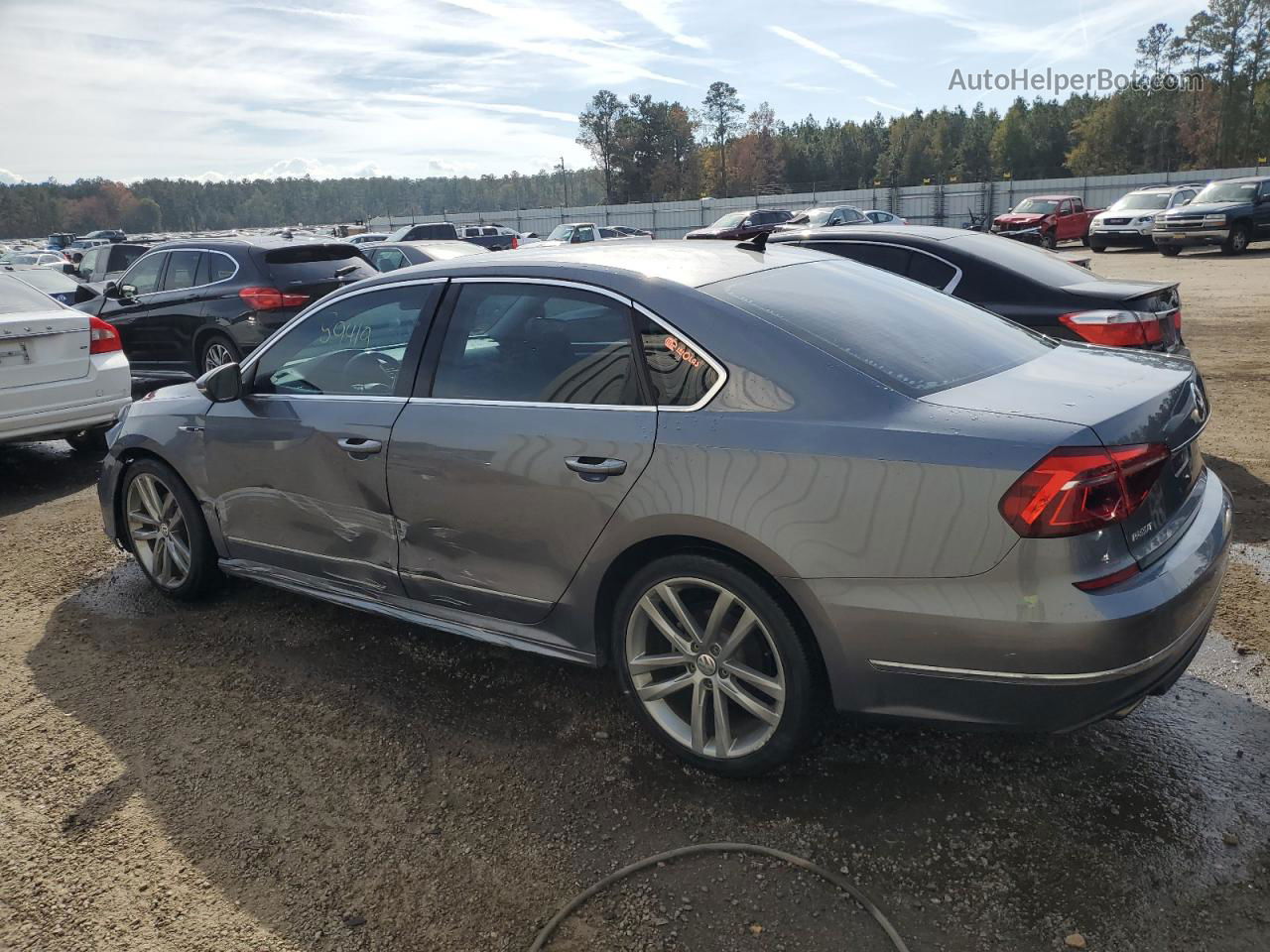 2017 Volkswagen Passat R-line Gray vin: 1VWDT7A35HC028359