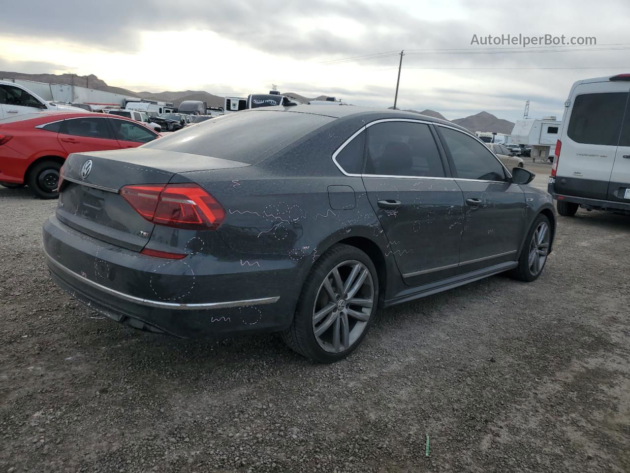 2017 Volkswagen Passat R-line Черный vin: 1VWDT7A35HC038535