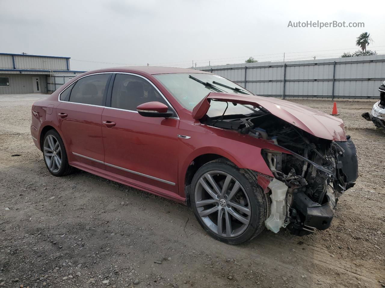 2017 Volkswagen Passat R-line Maroon vin: 1VWDT7A36HC057661