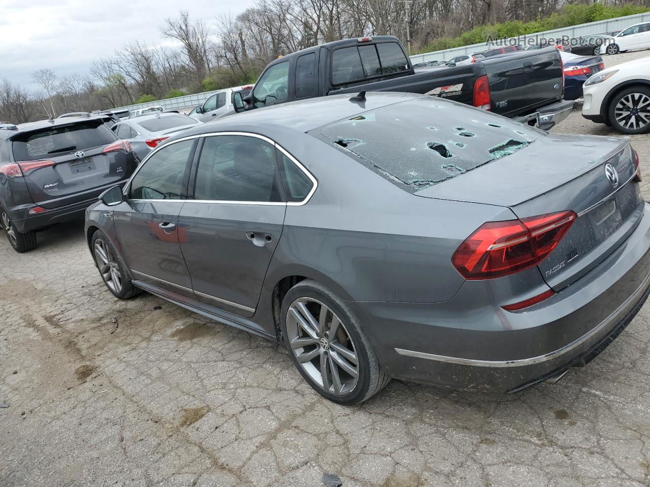 2017 Volkswagen Passat R-line Gray vin: 1VWDT7A36HC074489