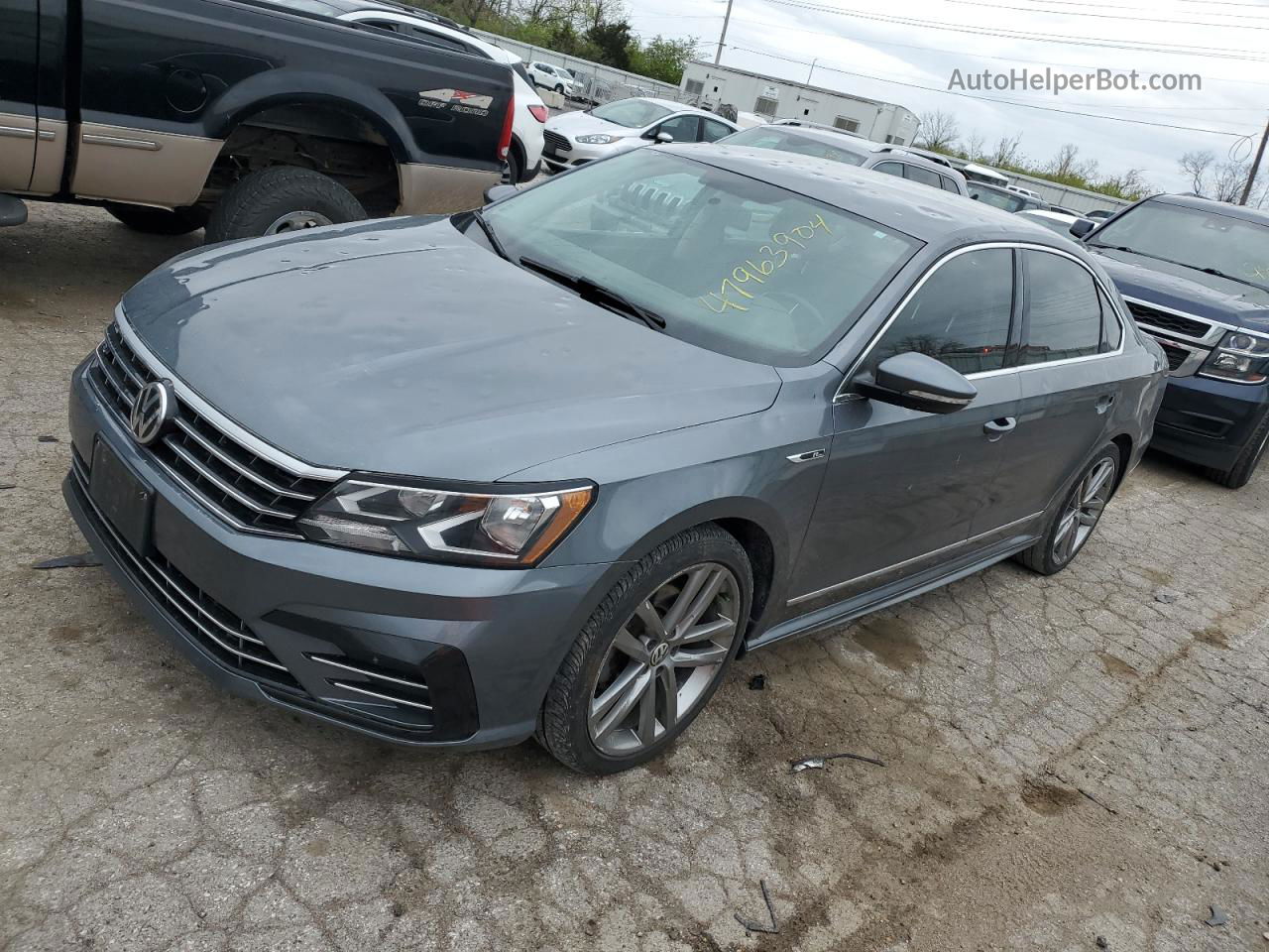 2017 Volkswagen Passat R-line Gray vin: 1VWDT7A36HC074489