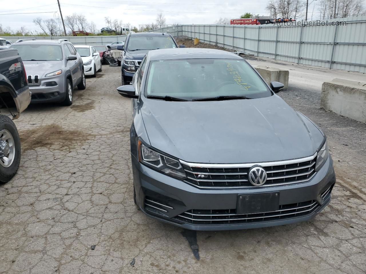 2017 Volkswagen Passat R-line Gray vin: 1VWDT7A36HC074489