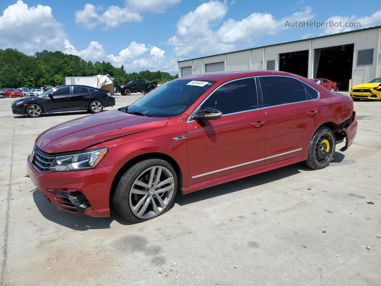 2017 Volkswagen Passat R-line Red vin: 1VWDT7A37HC006301