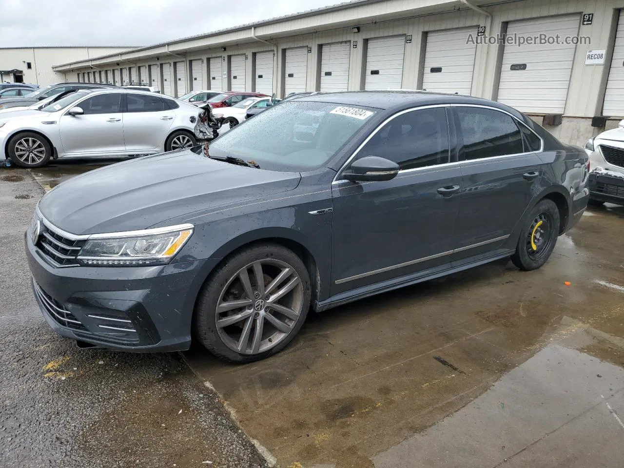 2017 Volkswagen Passat R-line Gray vin: 1VWDT7A37HC009411