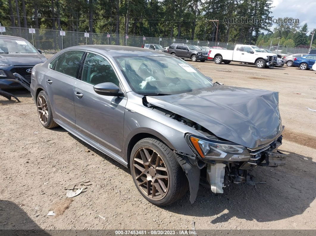 2017 Volkswagen Passat 1.8t R-line Gray vin: 1VWDT7A37HC019176