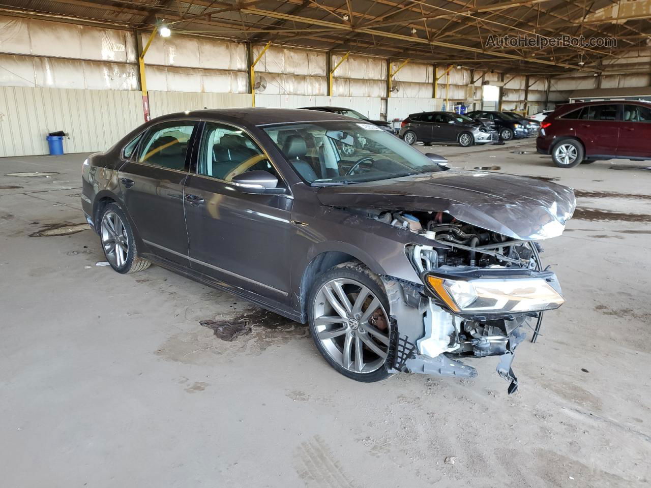 2017 Volkswagen Passat R-line Gray vin: 1VWDT7A37HC026032