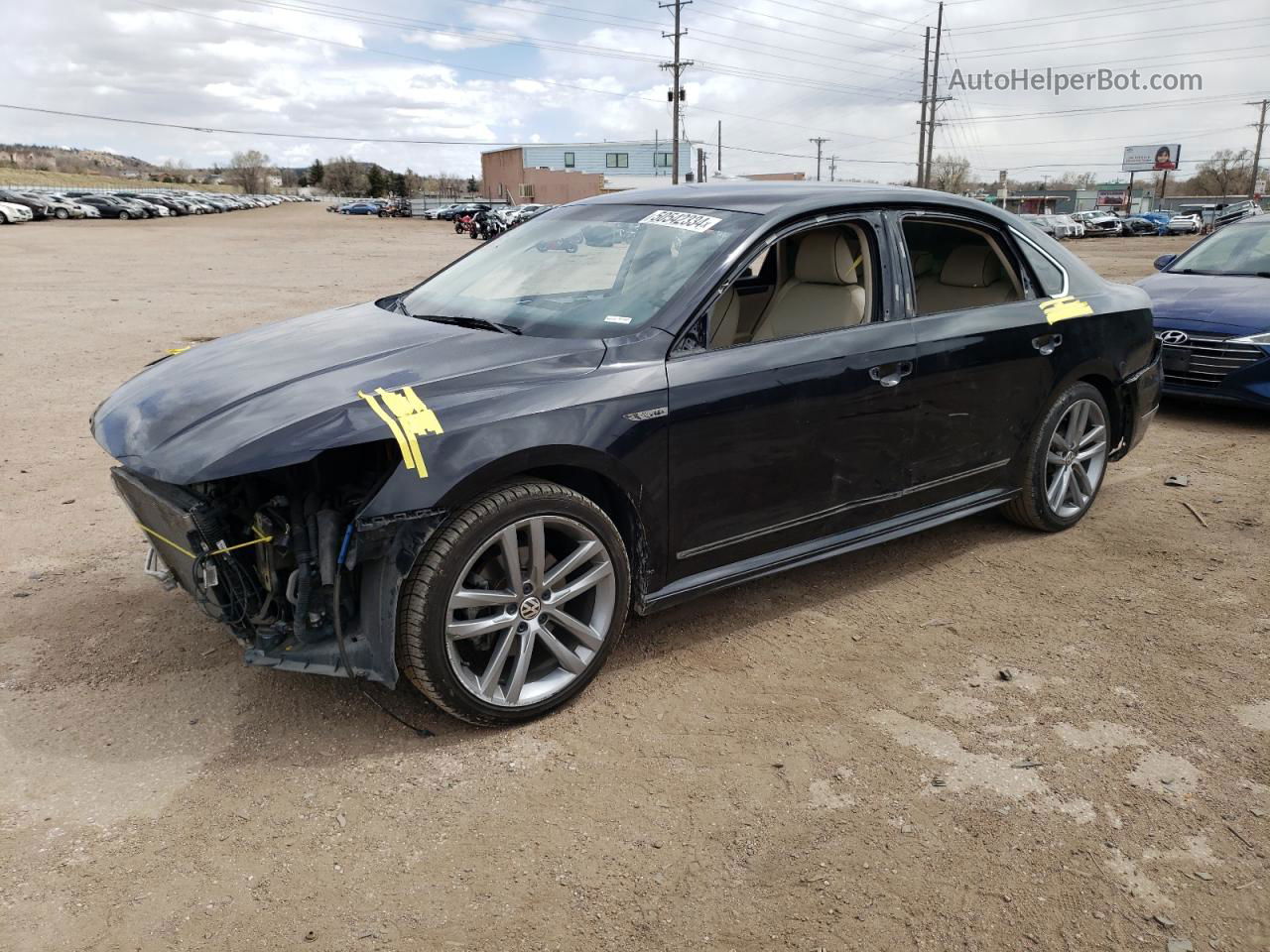 2017 Volkswagen Passat R-line Black vin: 1VWDT7A37HC049116