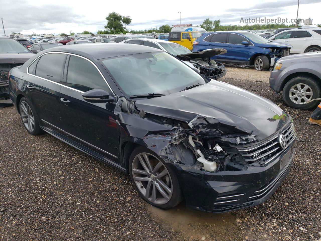 2017 Volkswagen Passat R-line Black vin: 1VWDT7A37HC055935