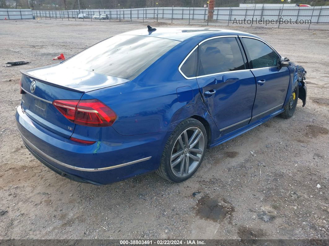 2017 Volkswagen Passat 1.8t R-line Синий vin: 1VWDT7A38HC023558