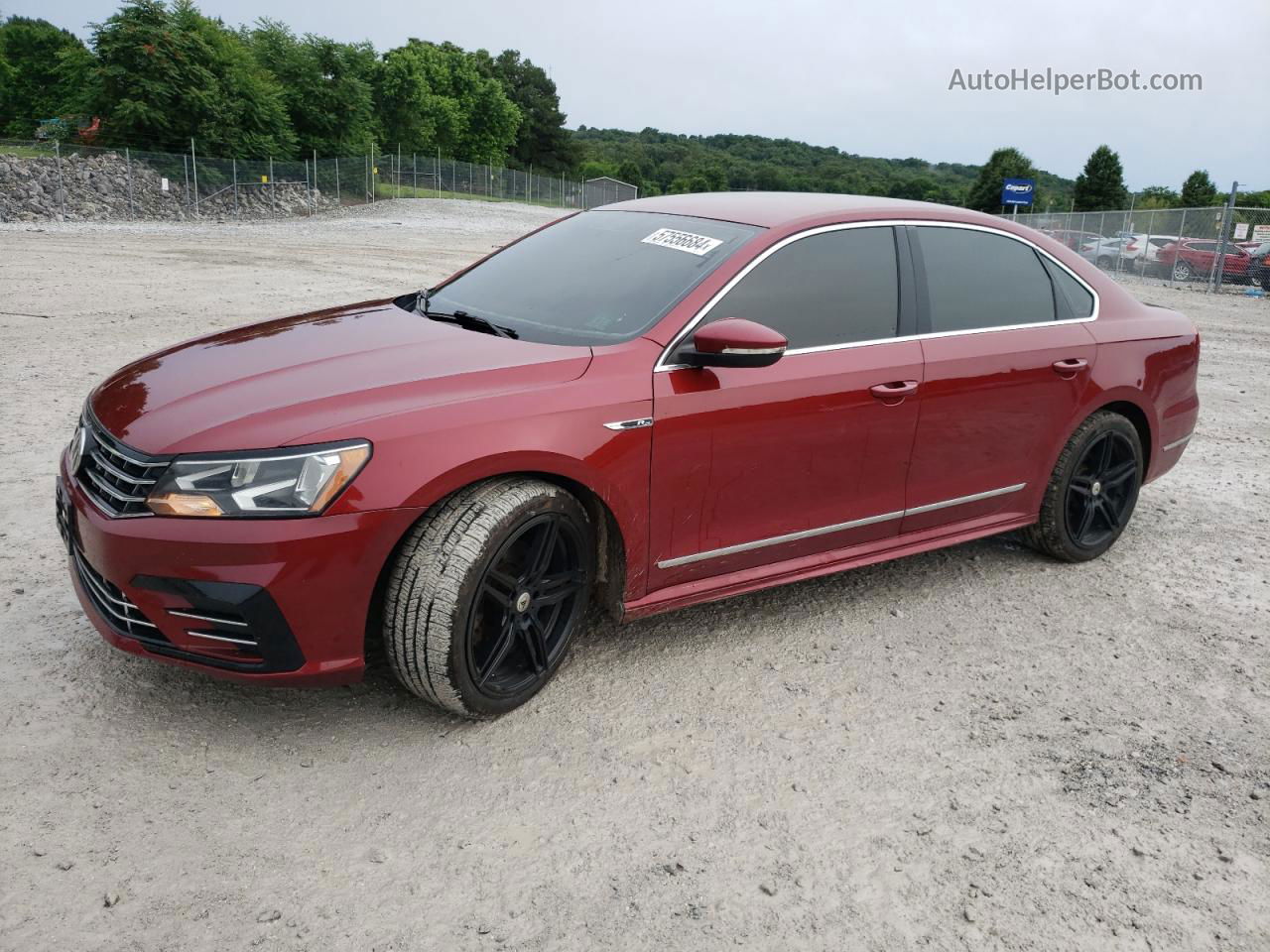 2017 Volkswagen Passat R-line Red vin: 1VWDT7A38HC027691