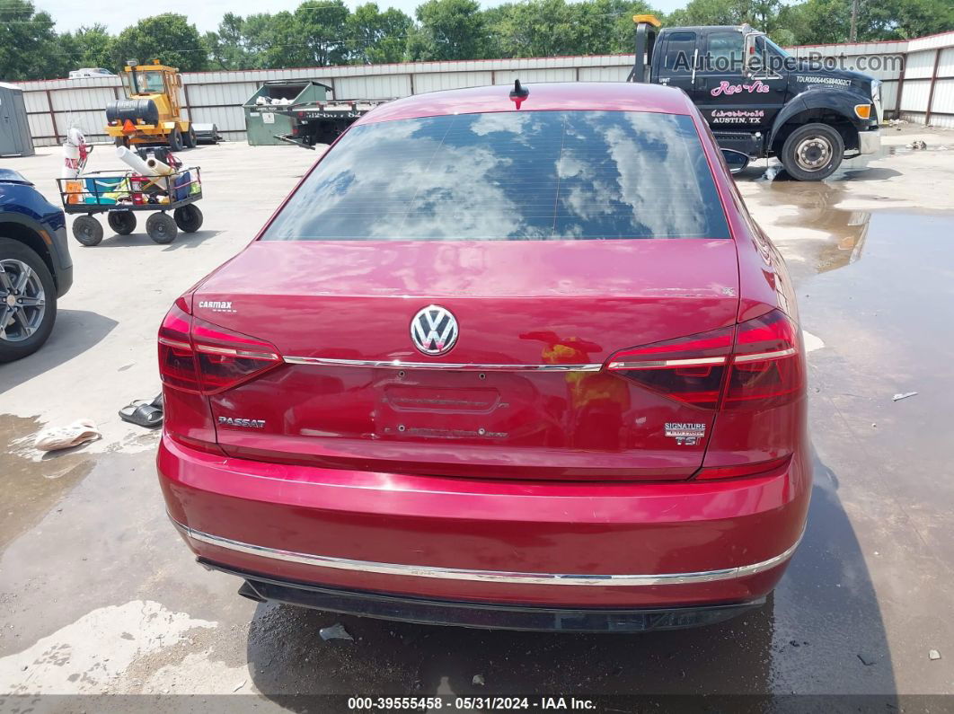 2017 Volkswagen Passat 1.8t R-line Red vin: 1VWDT7A38HC035970