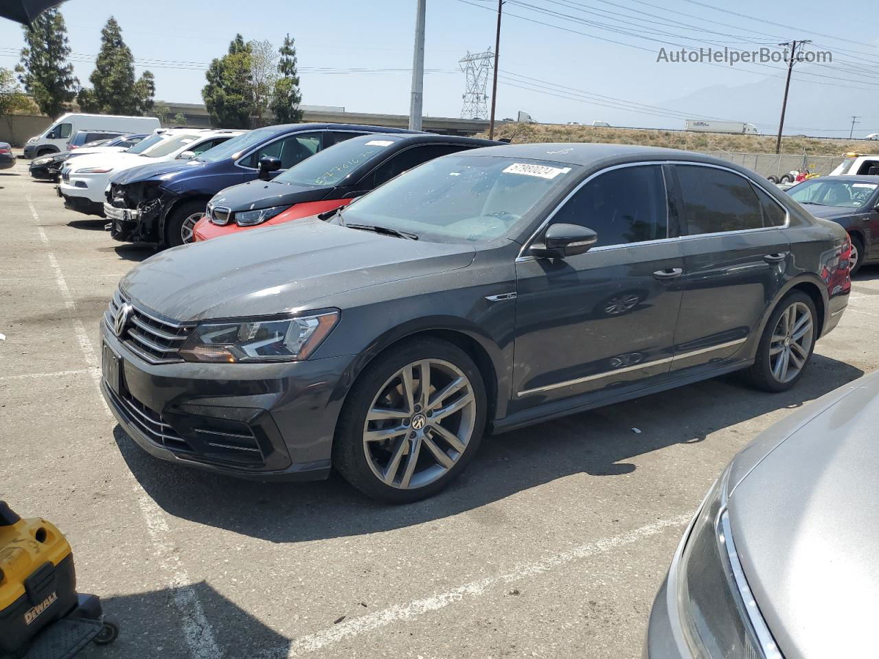 2017 Volkswagen Passat R-line Gray vin: 1VWDT7A38HC051697