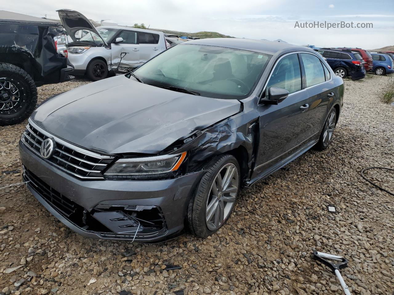 2017 Volkswagen Passat R-line Charcoal vin: 1VWDT7A38HC066670