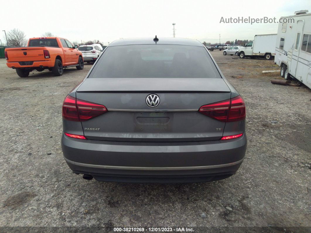 2017 Volkswagen Passat 1.8t R-line Gray vin: 1VWDT7A38HC085011