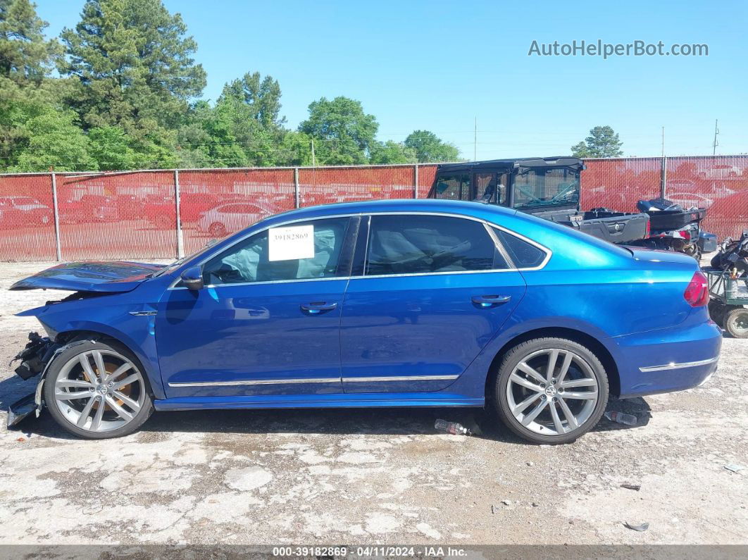 2017 Volkswagen Passat 1.8t R-line Синий vin: 1VWDT7A39HC009006