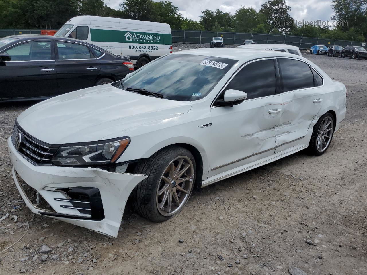 2017 Volkswagen Passat R-line White vin: 1VWDT7A39HC043365