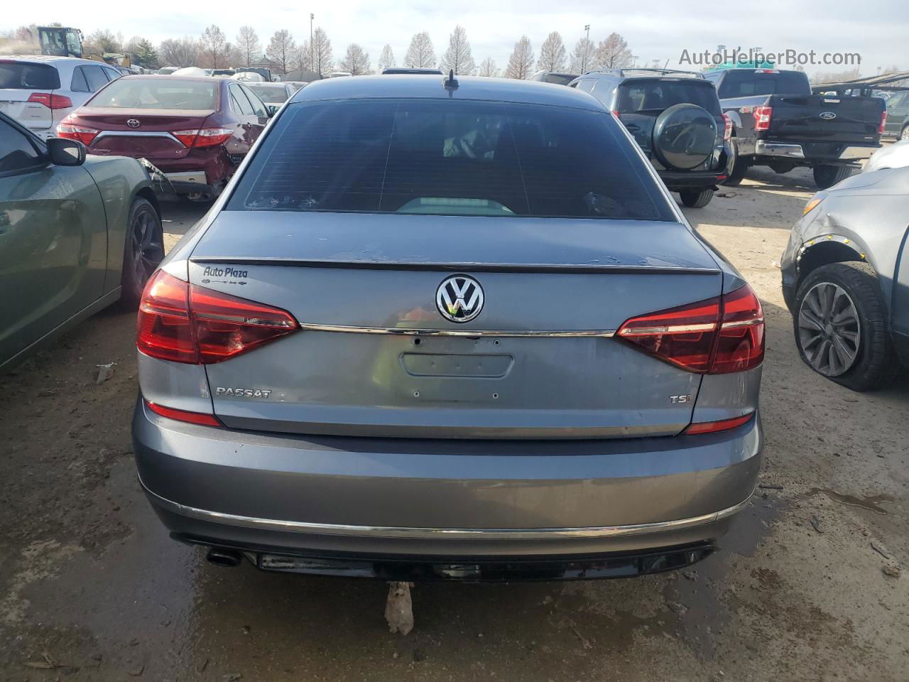 2017 Volkswagen Passat R-line Gray vin: 1VWDT7A39HC077208