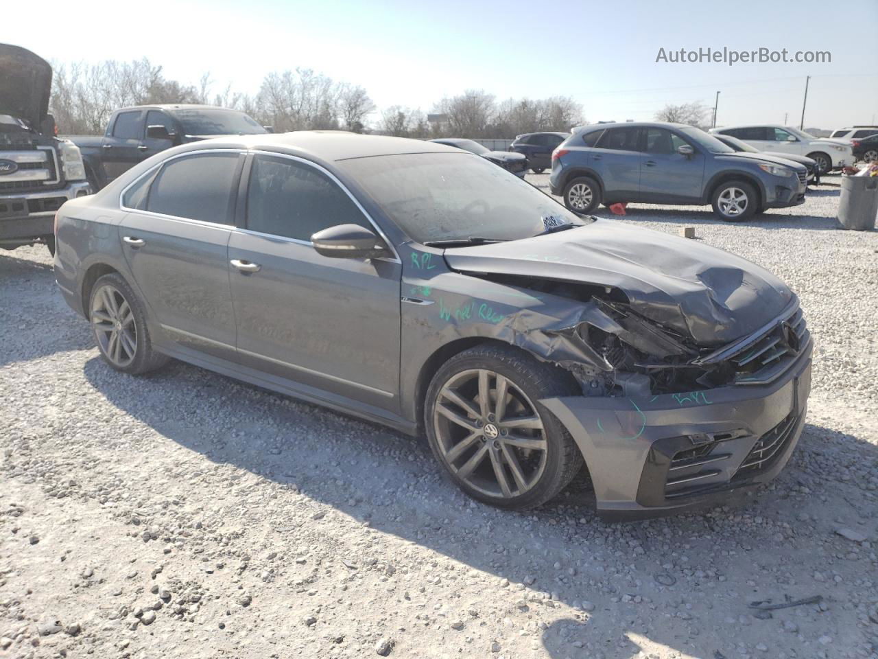 2017 Volkswagen Passat R-line Gray vin: 1VWDT7A39HC084191