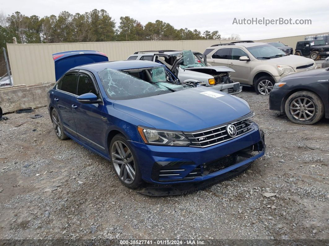 2017 Volkswagen Passat 1.8t R-line Синий vin: 1VWDT7A3XHC009287