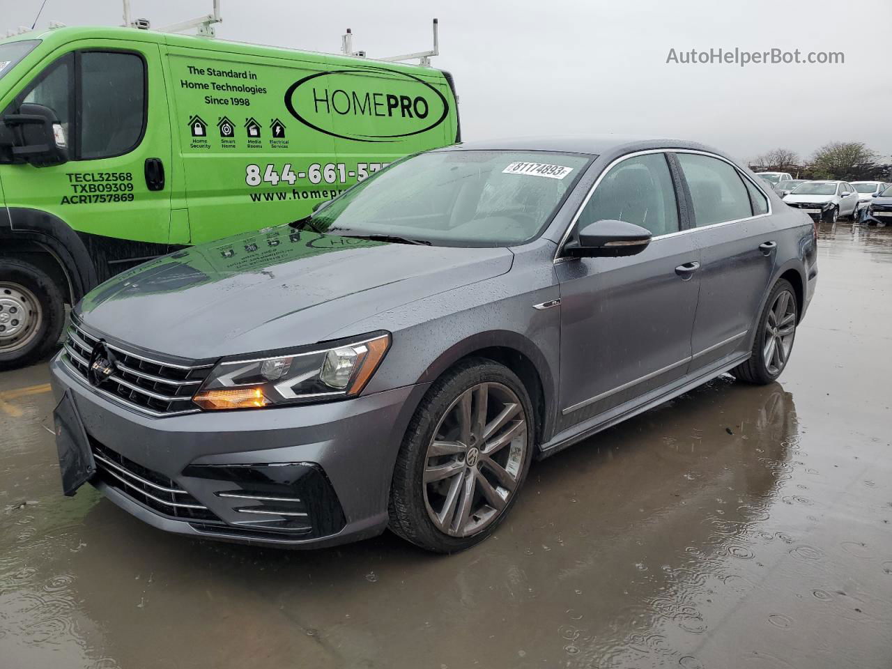 2017 Volkswagen Passat R-line Gray vin: 1VWDT7A3XHC046551