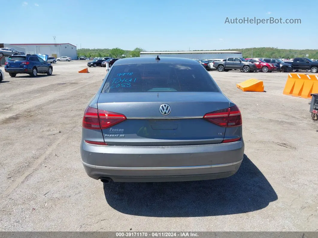 2017 Volkswagen Passat 1.8t Se Gray vin: 1VWGT7A30HC002524