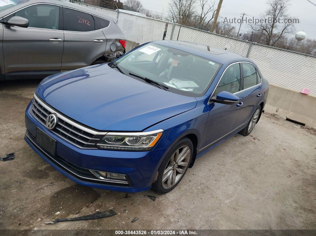 2017 Volkswagen Passat 1.8t Se Blue vin: 1VWGT7A30HC045387