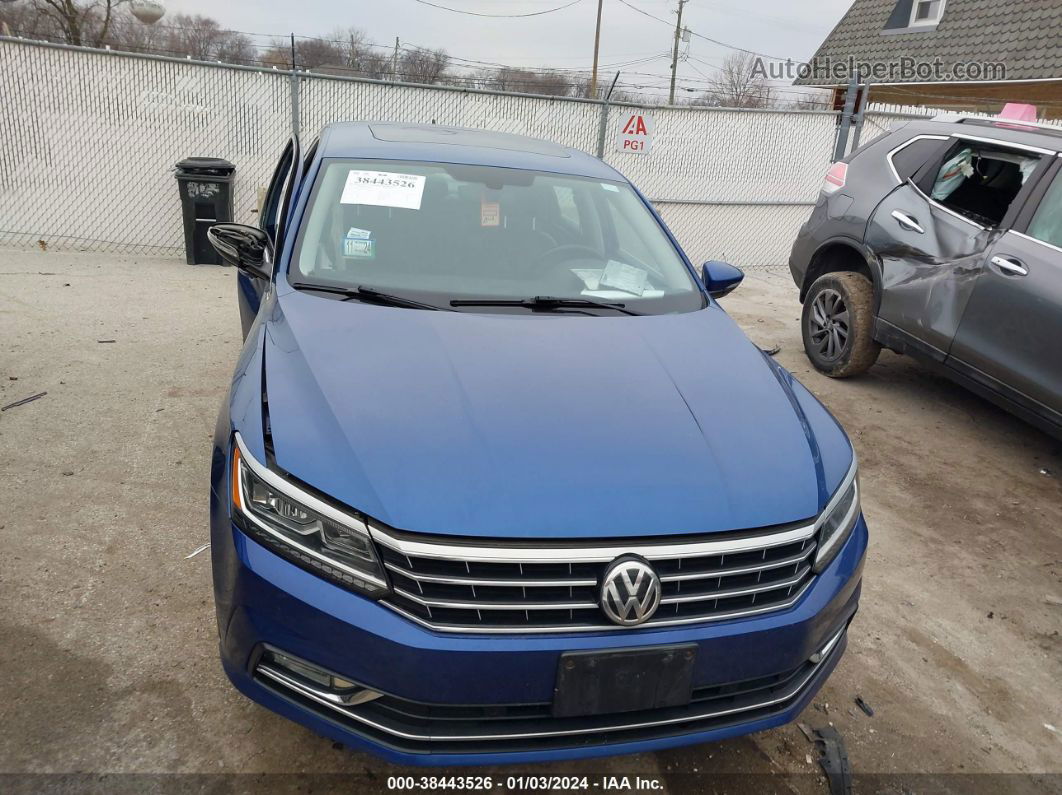 2017 Volkswagen Passat 1.8t Se Blue vin: 1VWGT7A30HC045387