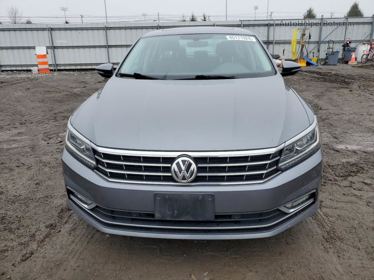 2017 Volkswagen Passat Se Gray vin: 1VWGT7A31HC072775