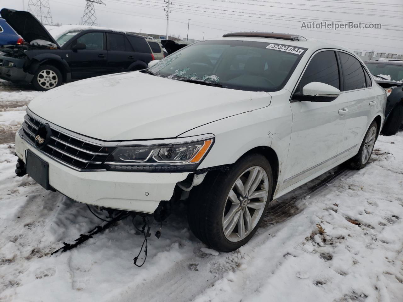 2017 Volkswagen Passat Se White vin: 1VWGT7A32HC042930