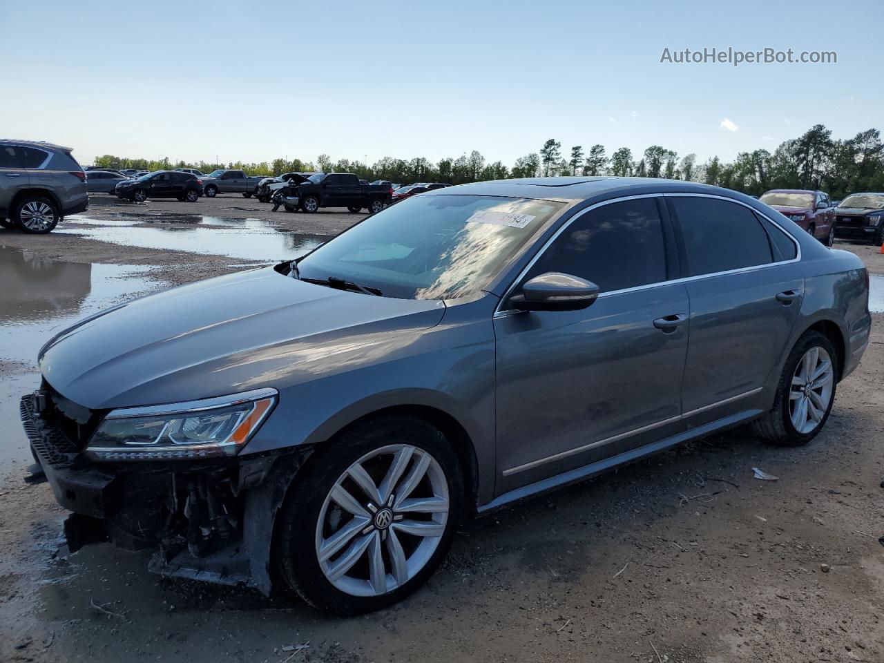 2017 Volkswagen Passat Se Gray vin: 1VWGT7A32HC059582