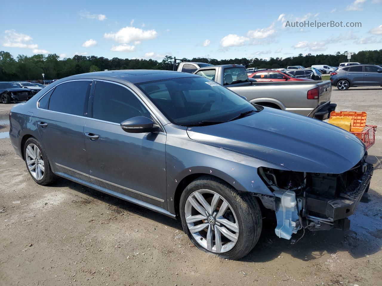 2017 Volkswagen Passat Se Gray vin: 1VWGT7A32HC059582