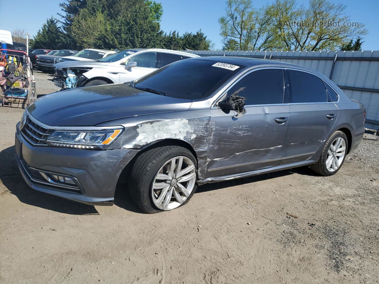 2017 Volkswagen Passat Se Gray vin: 1VWGT7A32HC066502