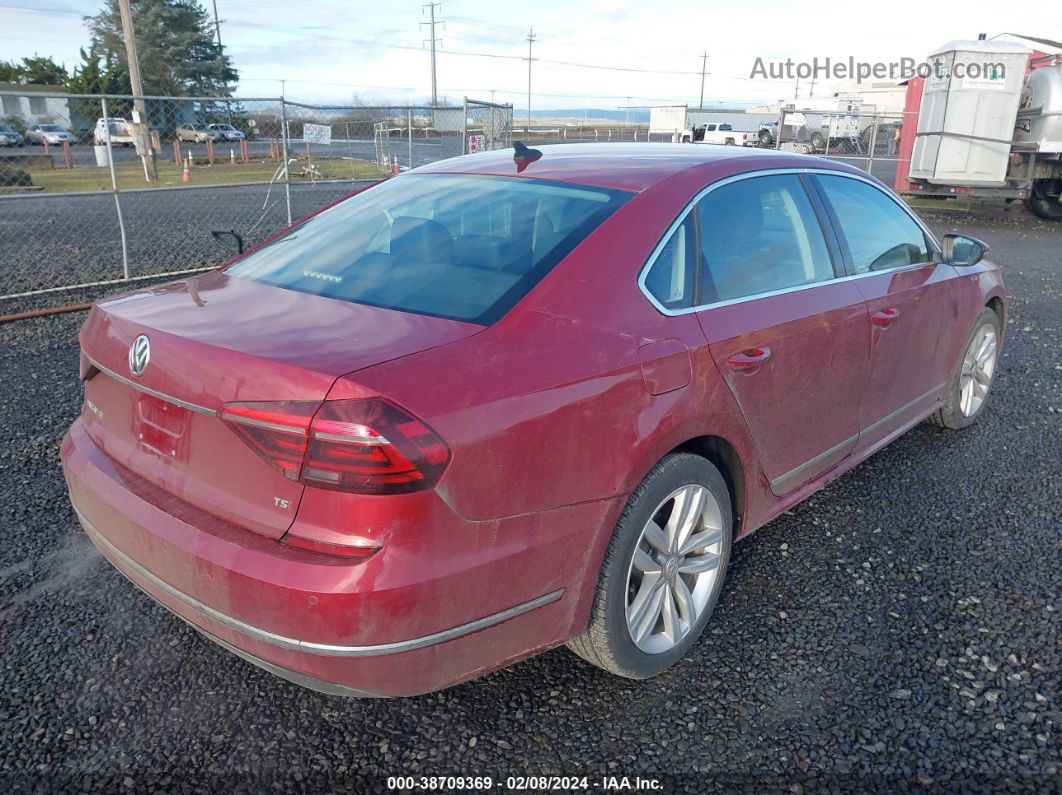 2017 Volkswagen Passat 1.8t Se Red vin: 1VWGT7A32HC077449