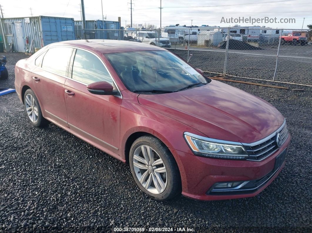 2017 Volkswagen Passat 1.8t Se Red vin: 1VWGT7A32HC077449