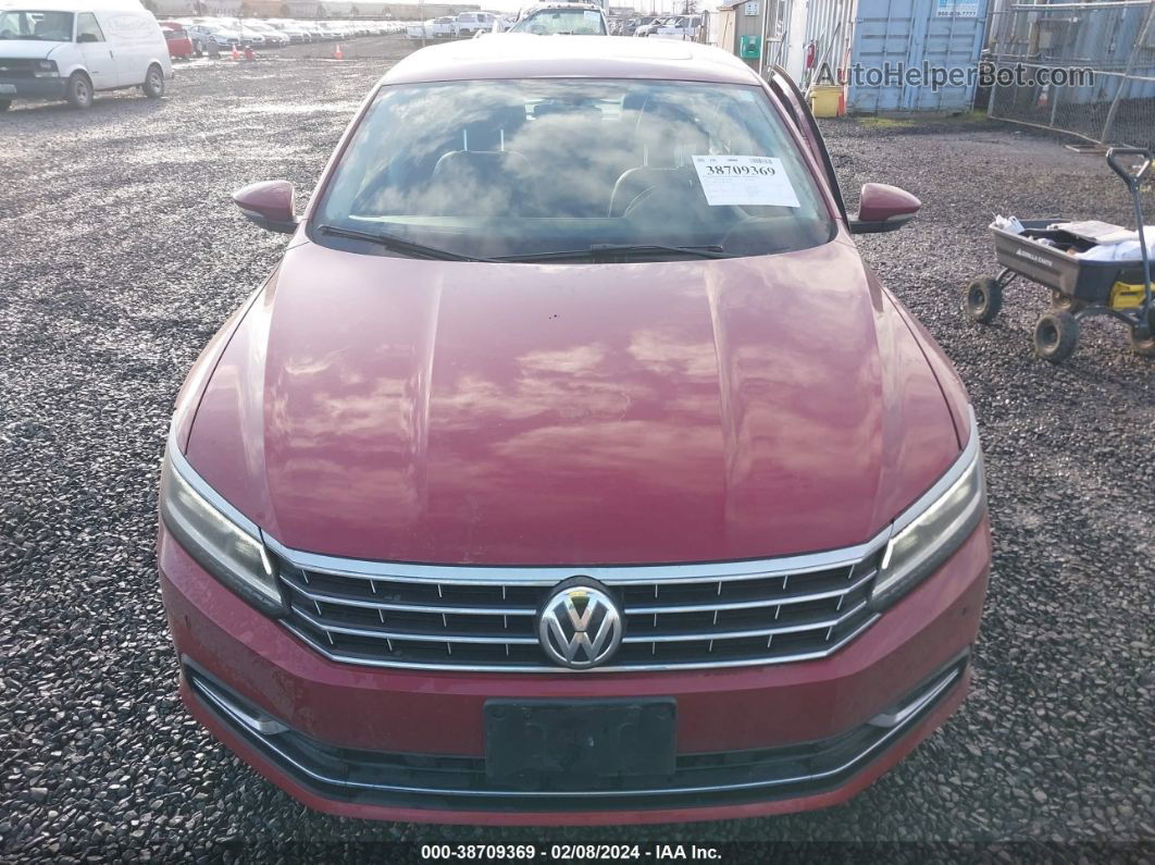 2017 Volkswagen Passat 1.8t Se Red vin: 1VWGT7A32HC077449