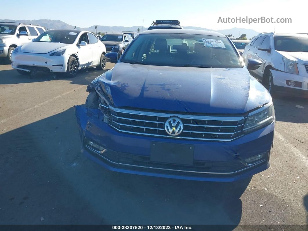 2017 Volkswagen Passat 1.8t Se Синий vin: 1VWGT7A33HC079999