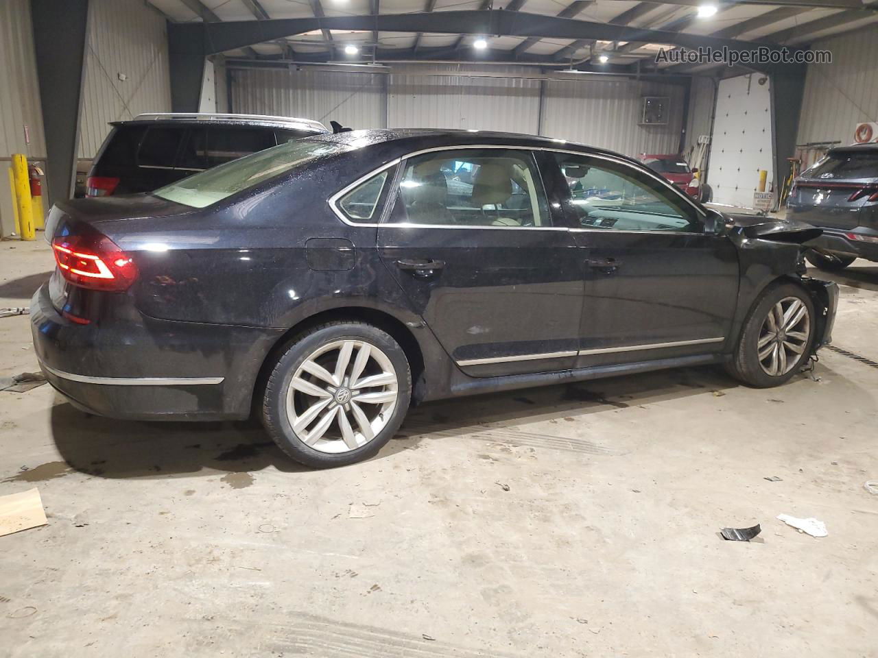 2017 Volkswagen Passat Se Черный vin: 1VWGT7A34HC007886