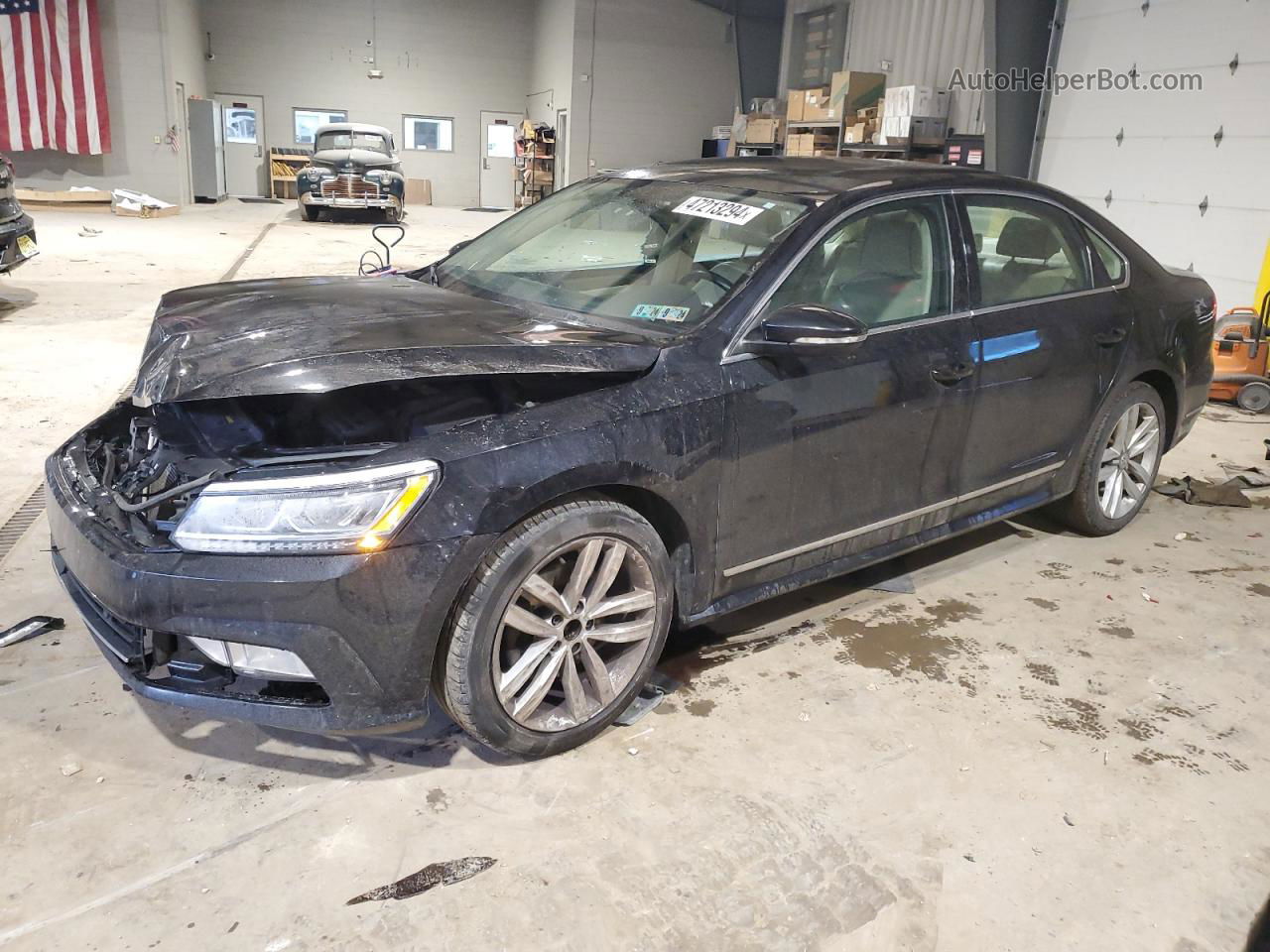 2017 Volkswagen Passat Se Черный vin: 1VWGT7A34HC007886