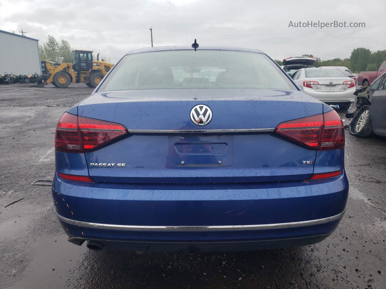 2017 Volkswagen Passat Se Blue vin: 1VWGT7A34HC071796